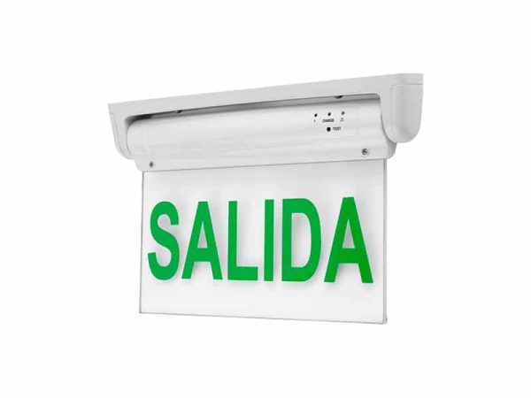 LUZ LED DE EMERGENCIA TRANSPARENTE CON FOTO SALIDA