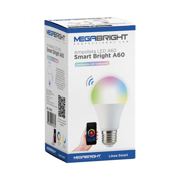 Amp. Led Smart Bright A60 10w E-27 Megabright